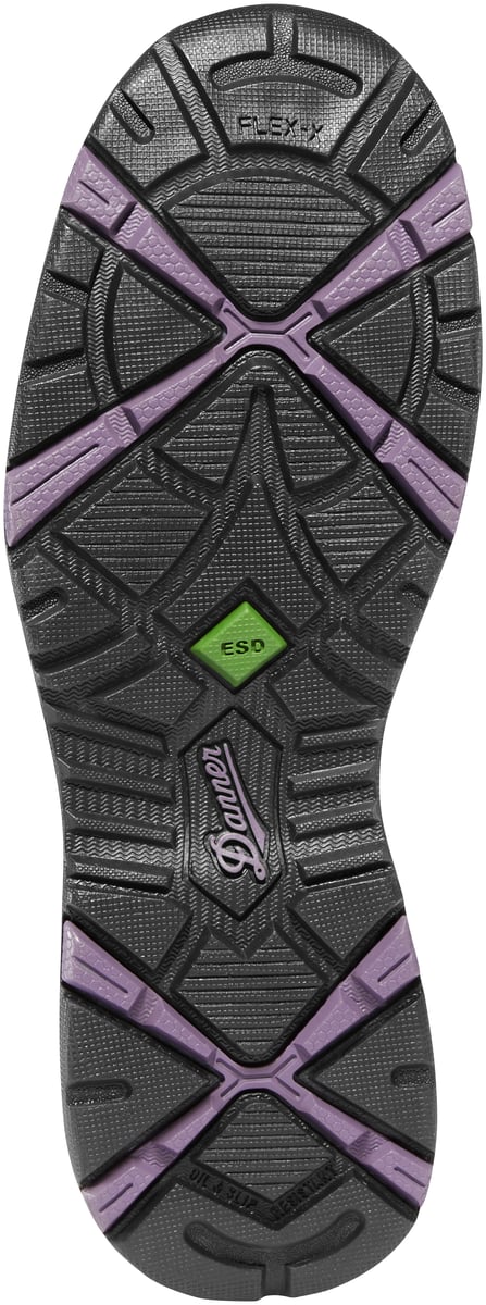 Danner Women's Springfield Low 3" Gray/Purple ESD Composite Toe (NMT)