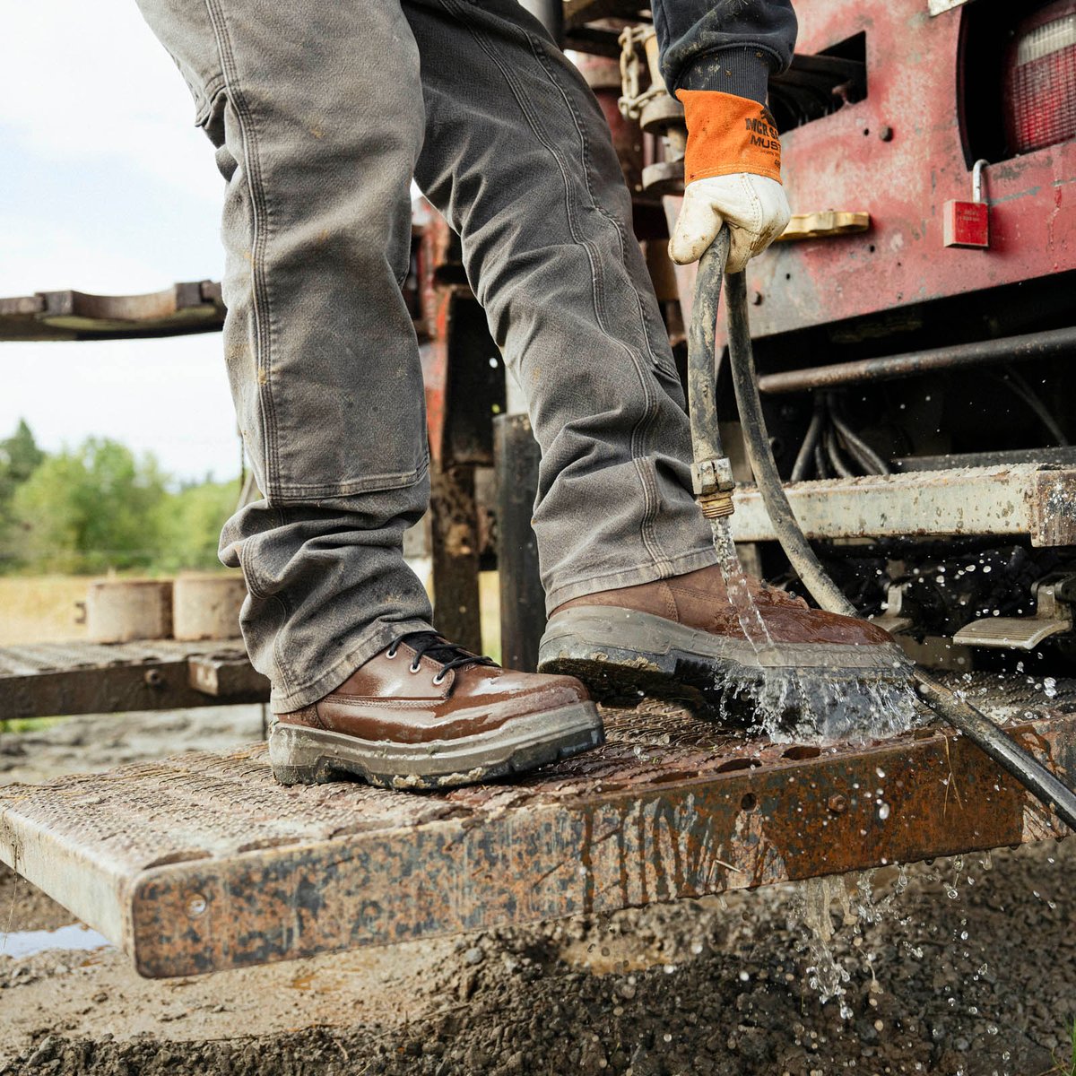 Danner Ground Control 6" Brown Steel Toe