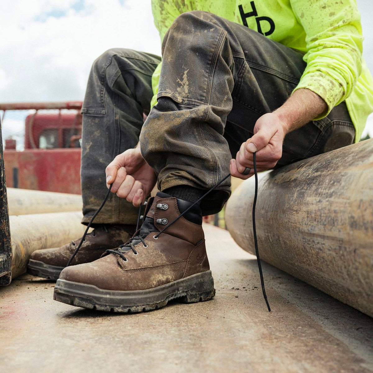 Danner Ground Control 6" Brown Steel Toe