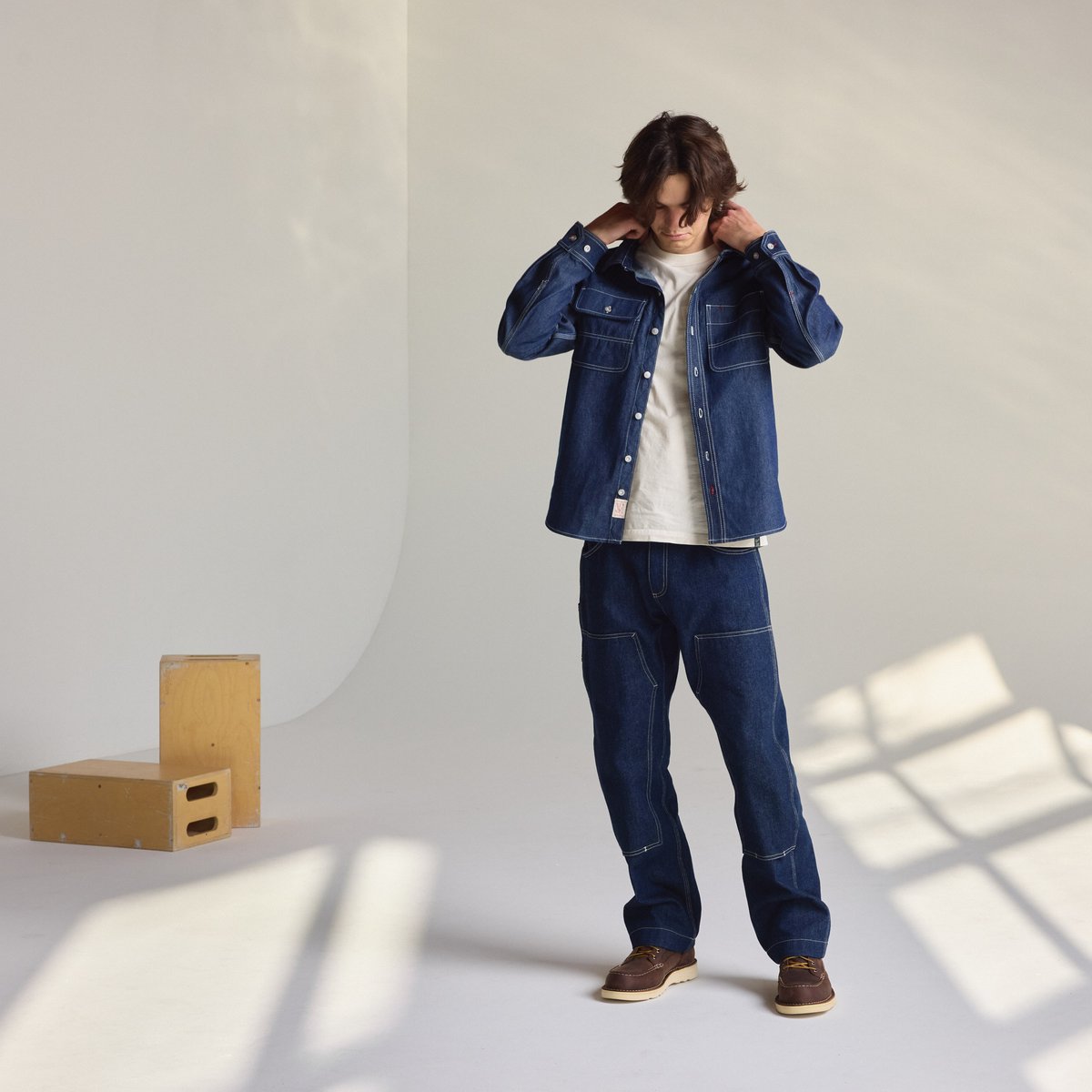 Danner Larch Mt Denim Shirt Dark Wash Indigo