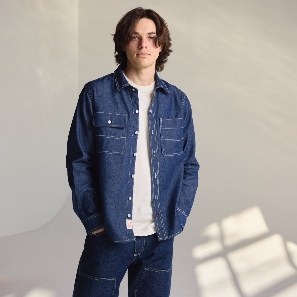 Danner Larch Mt Denim Shirt Dark Wash Indigo