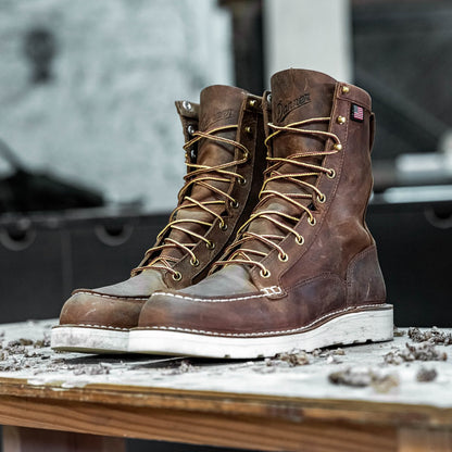 Danner Bull Run Moc Toe 8" Tobacco Steel Toe