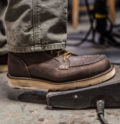 Danner Bull Run Moc Toe 6" Brown Steel Toe
