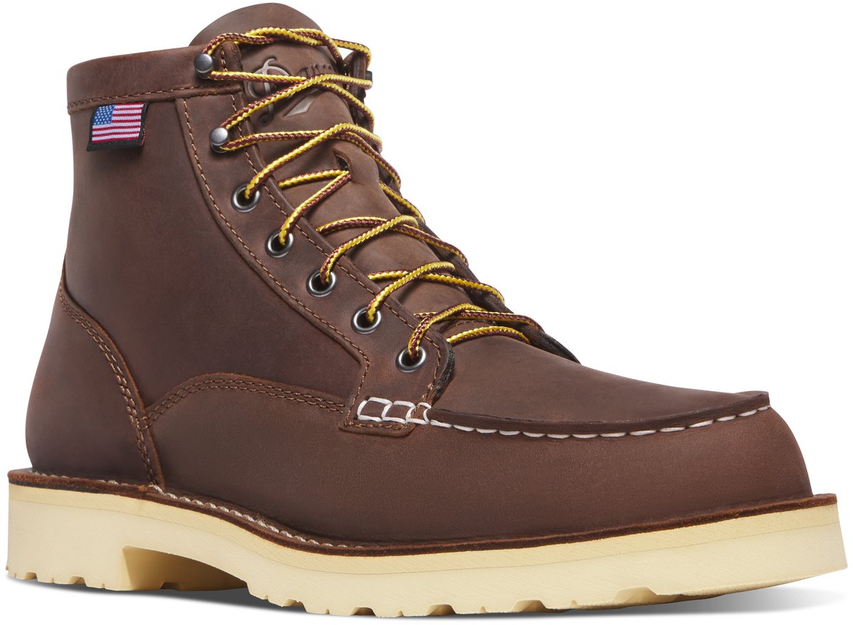 Danner Bull Run Moc Toe 6" Brown - Heel - Steel Toe