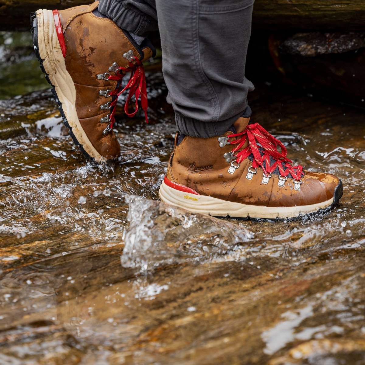 Danner Mountain 600 Leaf GTX Grizzly Brown/Rhodo Red