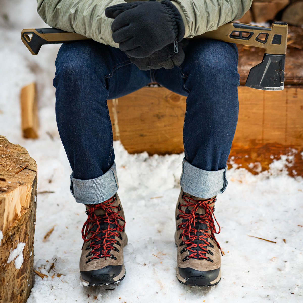 Danner Arctic 600 Side-Zip Brown/Red Insulated 200G