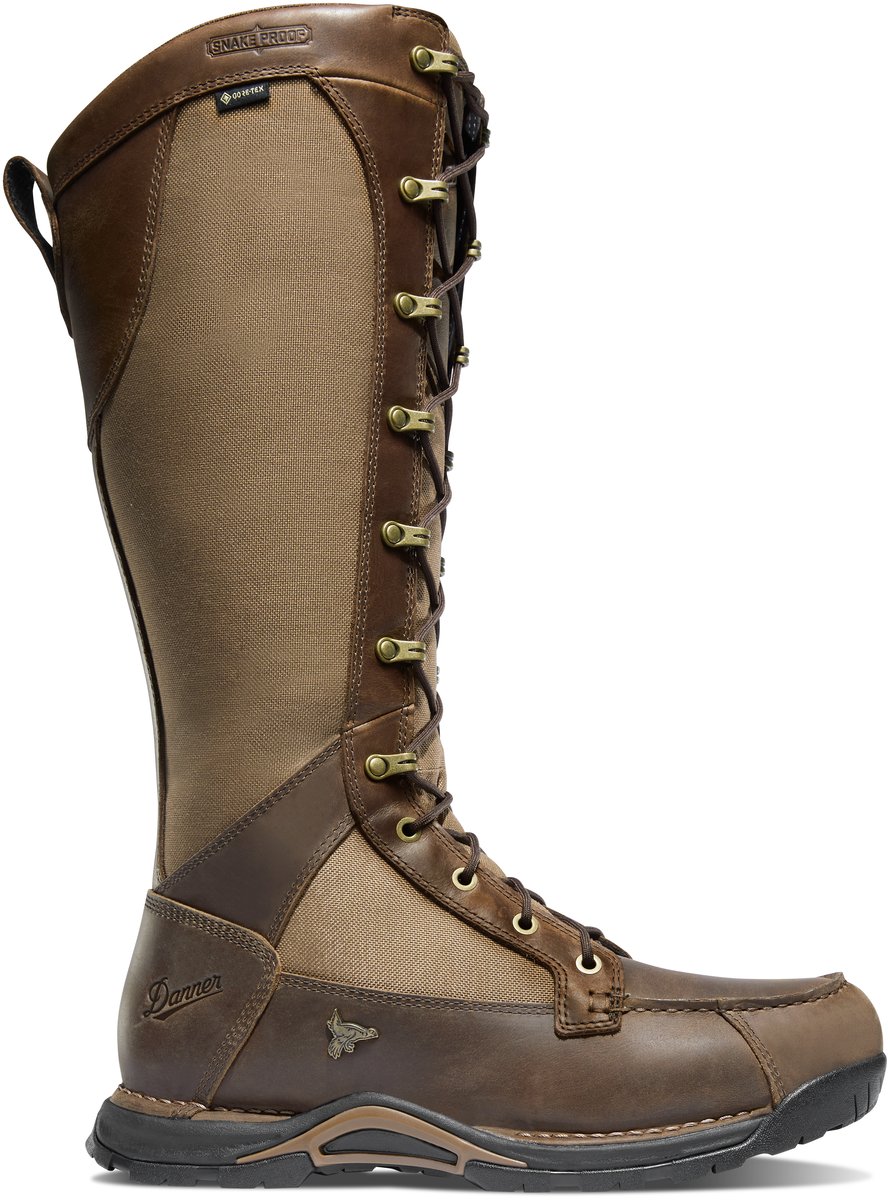 Danner Sharptail Snake Boot Side-Zip 17" Dark Brown