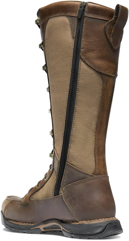Danner Sharptail Snake Boot Side-Zip 17" Dark Brown