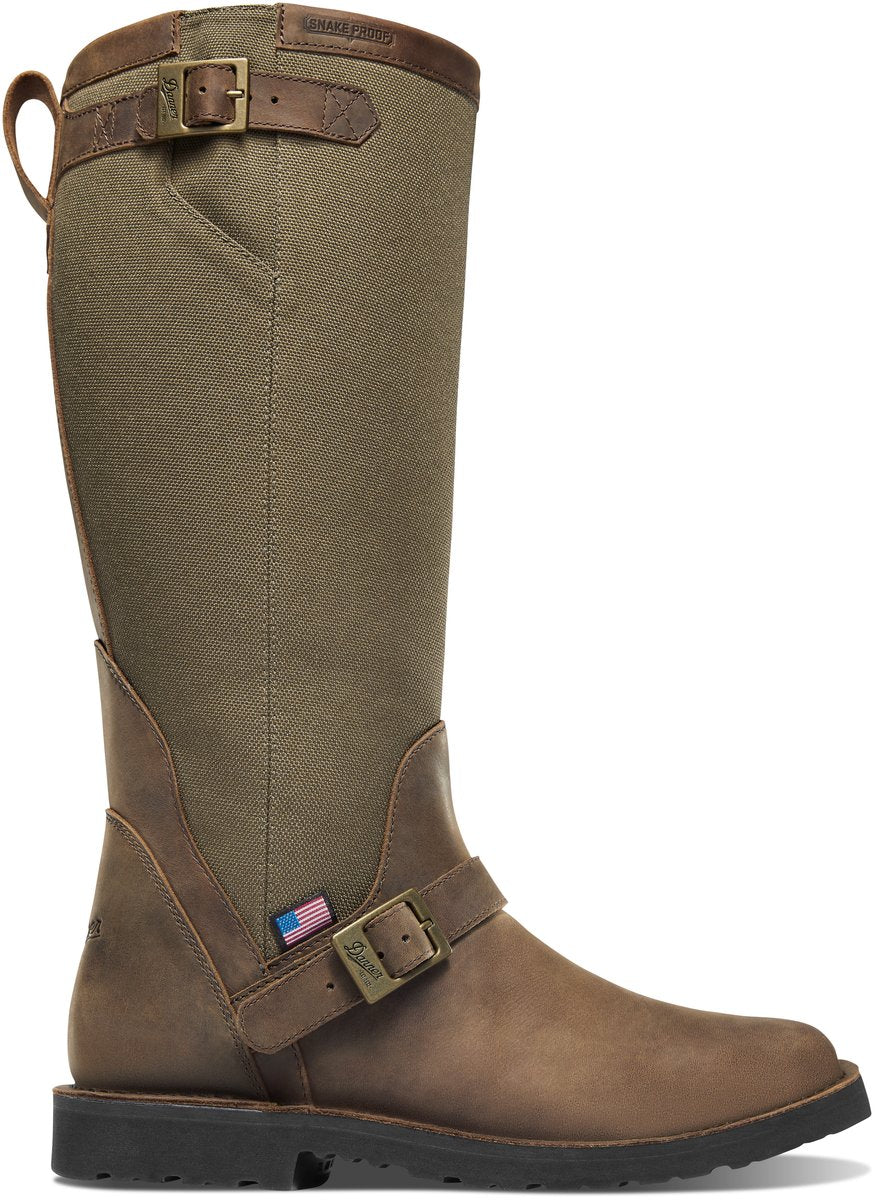 Danner San Angelo Snake Boot Brown Square Toe