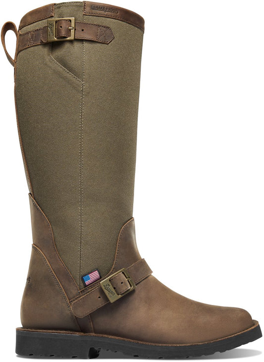 Danner San Angelo Snake Boot Brown Square Toe