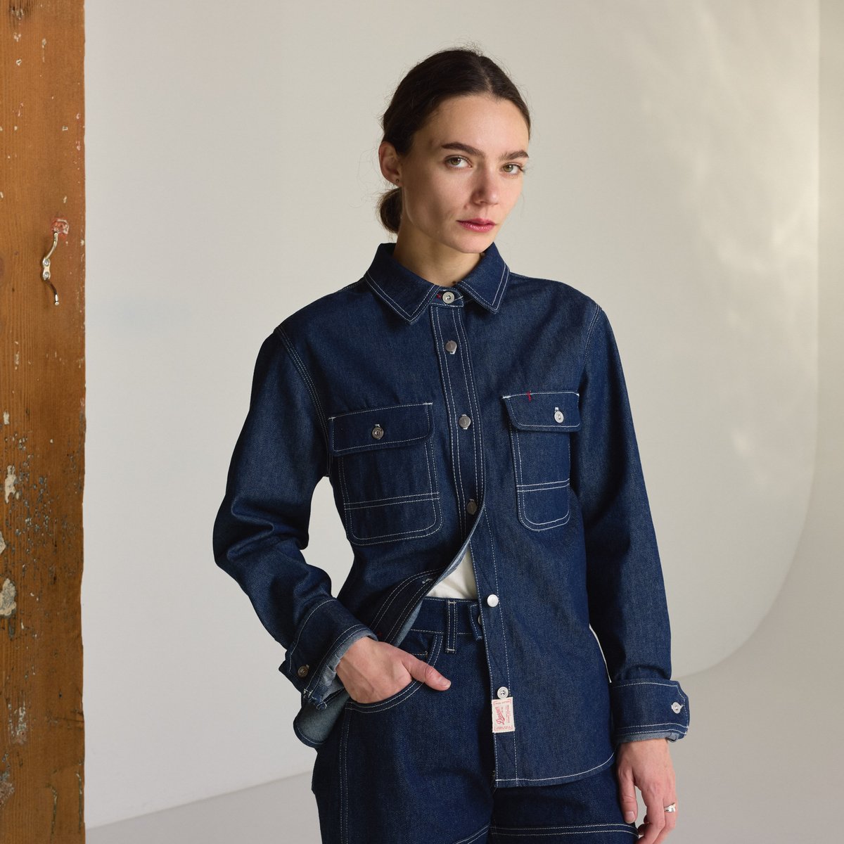 Danner Larch Mt Denim Shirt Dark Wash Indigo