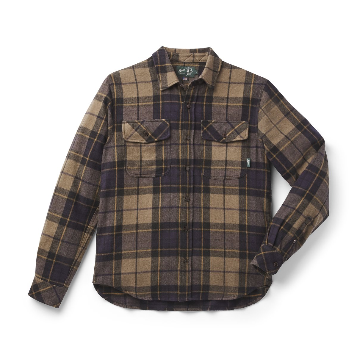 Danner Cedar Mill Cotton Flannel Shirt  Navy/Olive Tartan Plaid
