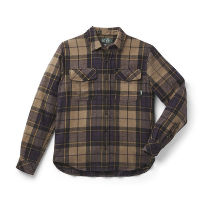 Danner Cedar Mill Cotton Flannel Shirt  Navy/Olive Tartan Plaid