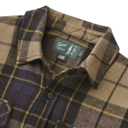 Danner Cedar Mill Cotton Flannel Shirt  Navy/Olive Tartan Plaid