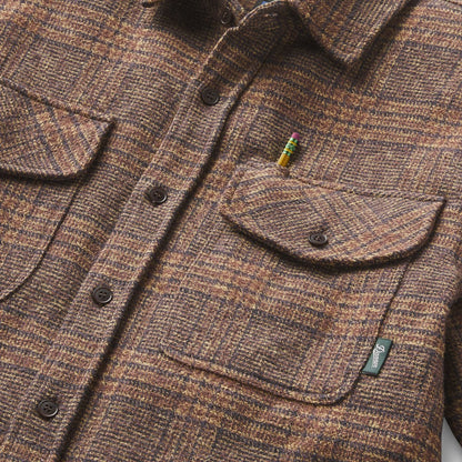 Danner Cedar Mill Cotton Flannel Shirt  Brown/Tan Tweed Plaid