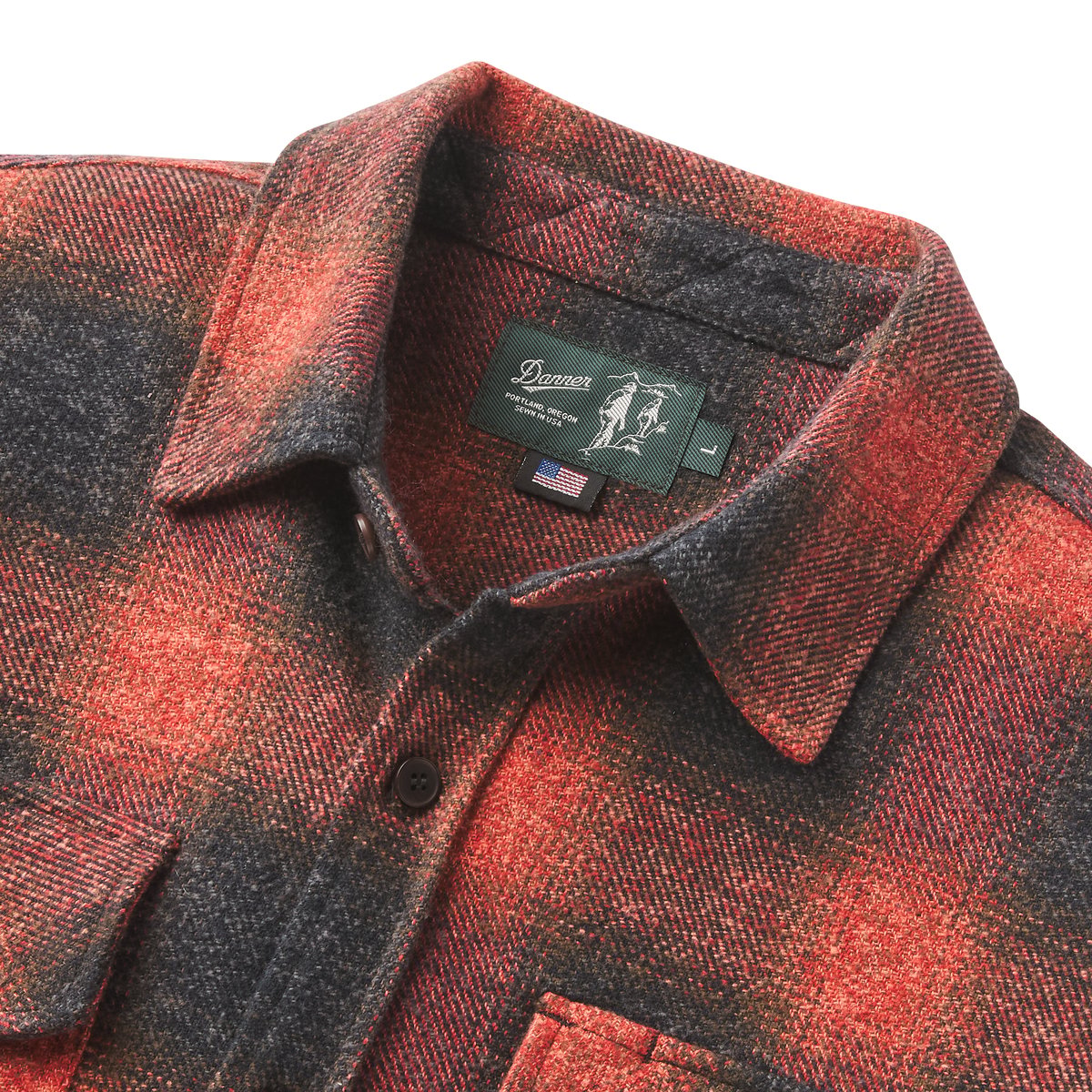 Danner Cedar Mill Cotton Flannel Shirt  Ombre Buffalo Plaid
