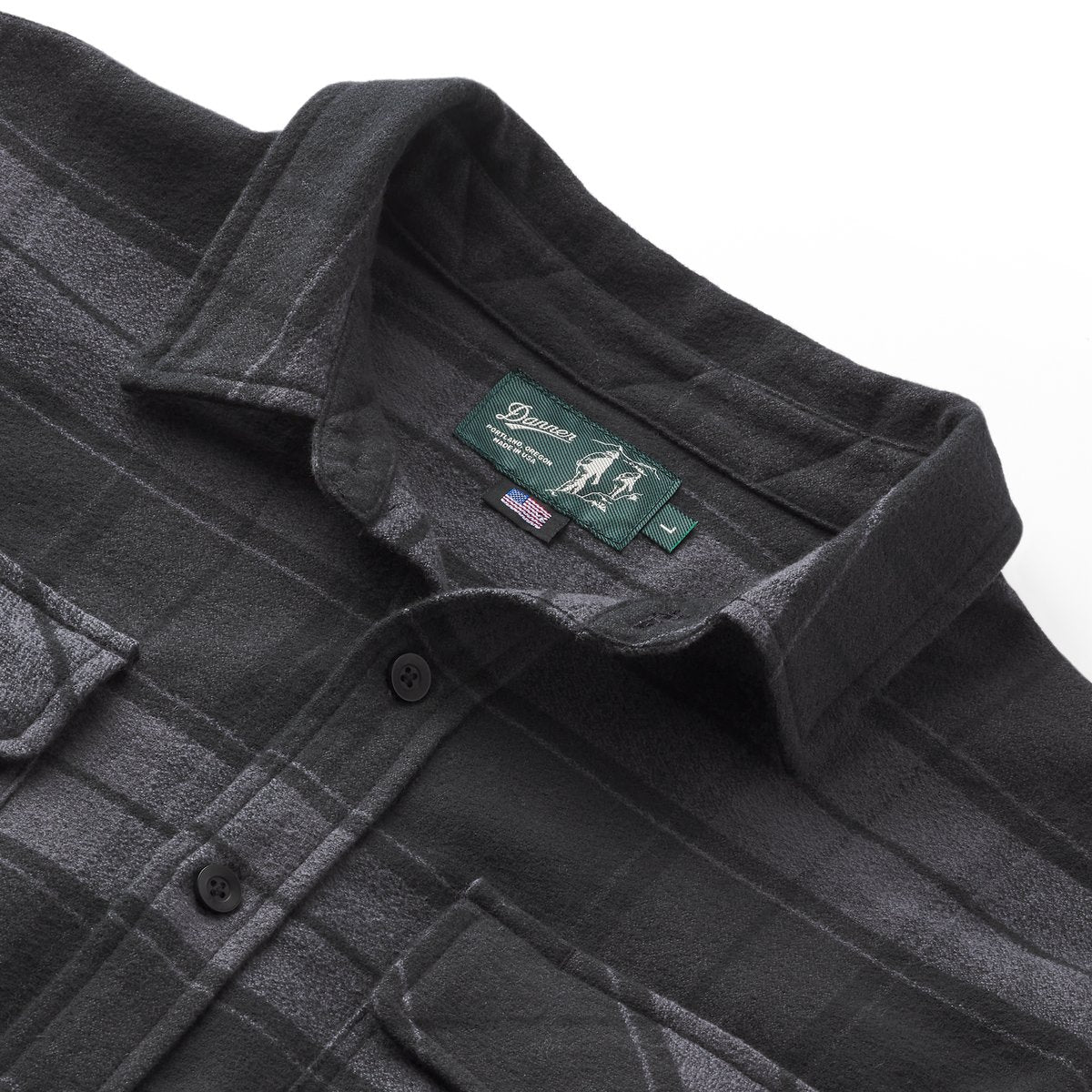 Danner Cedar Mill Cotton Flannel Shirt  Black Plaid