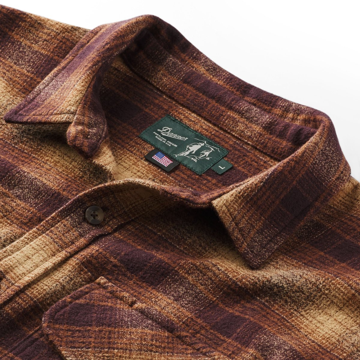 Danner Cedar Mill Cotton Flannel Shirt  Espresso Plaid