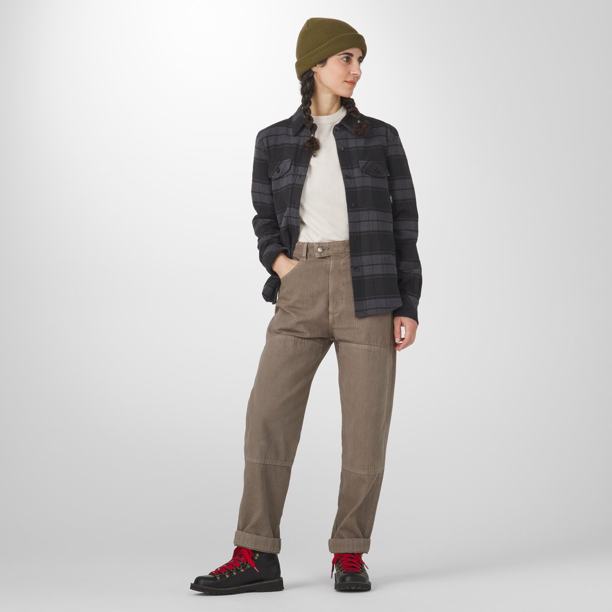 Danner Sauvie Cotton Flannel Shirt  Black Plaid