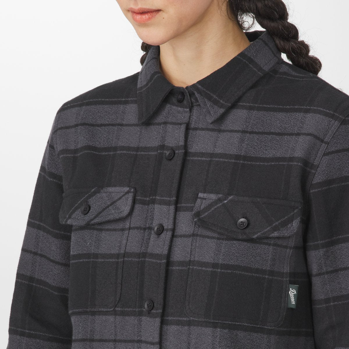 Danner Sauvie Cotton Flannel Shirt  Black Plaid