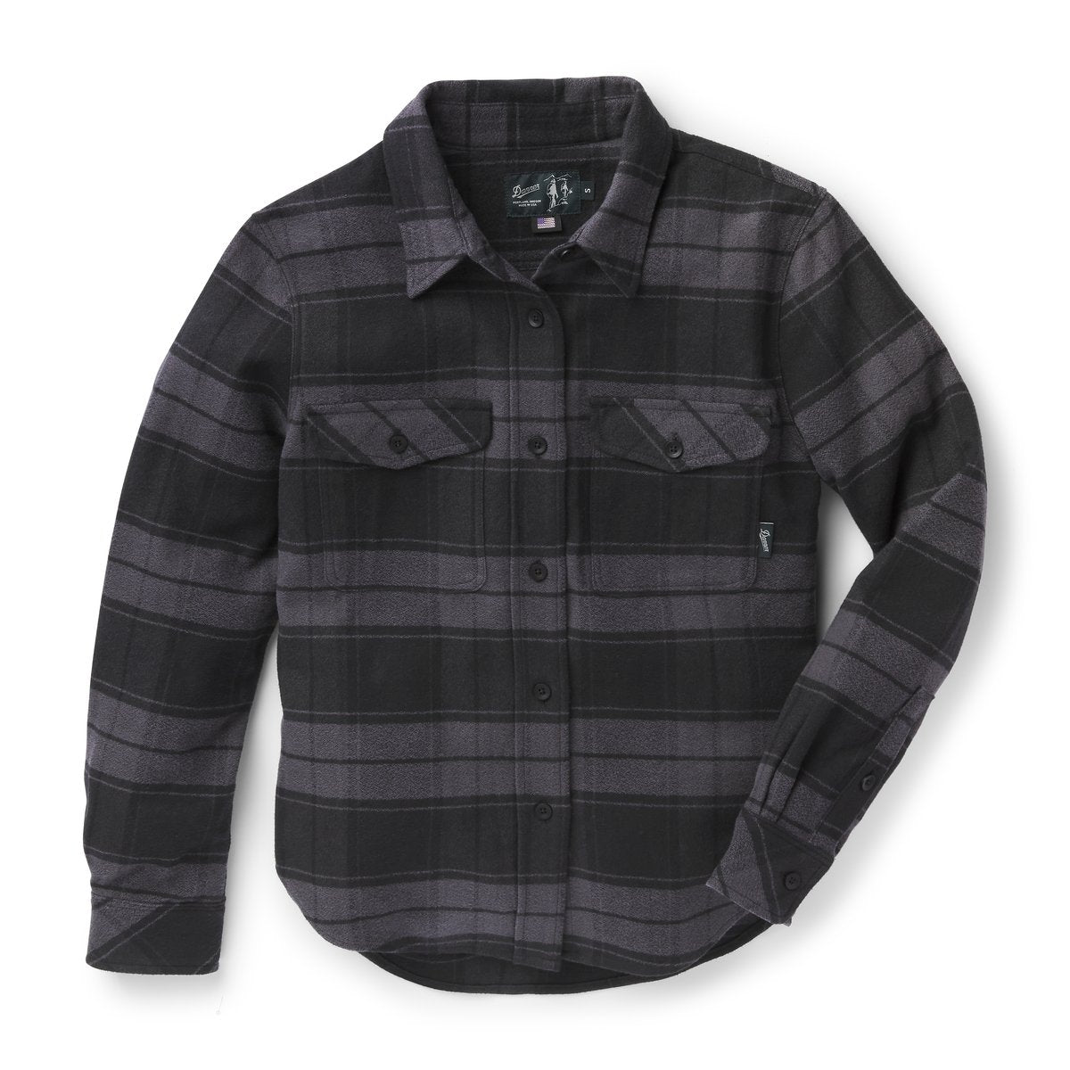 Danner Sauvie Cotton Flannel Shirt  Black Plaid