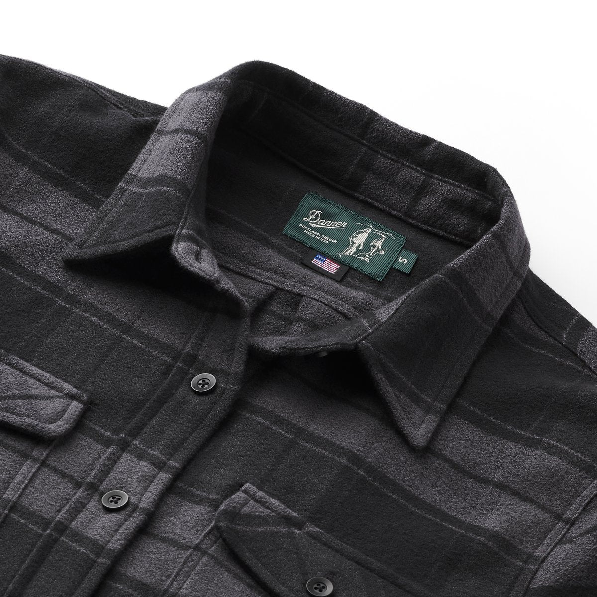 Danner Sauvie Cotton Flannel Shirt  Black Plaid