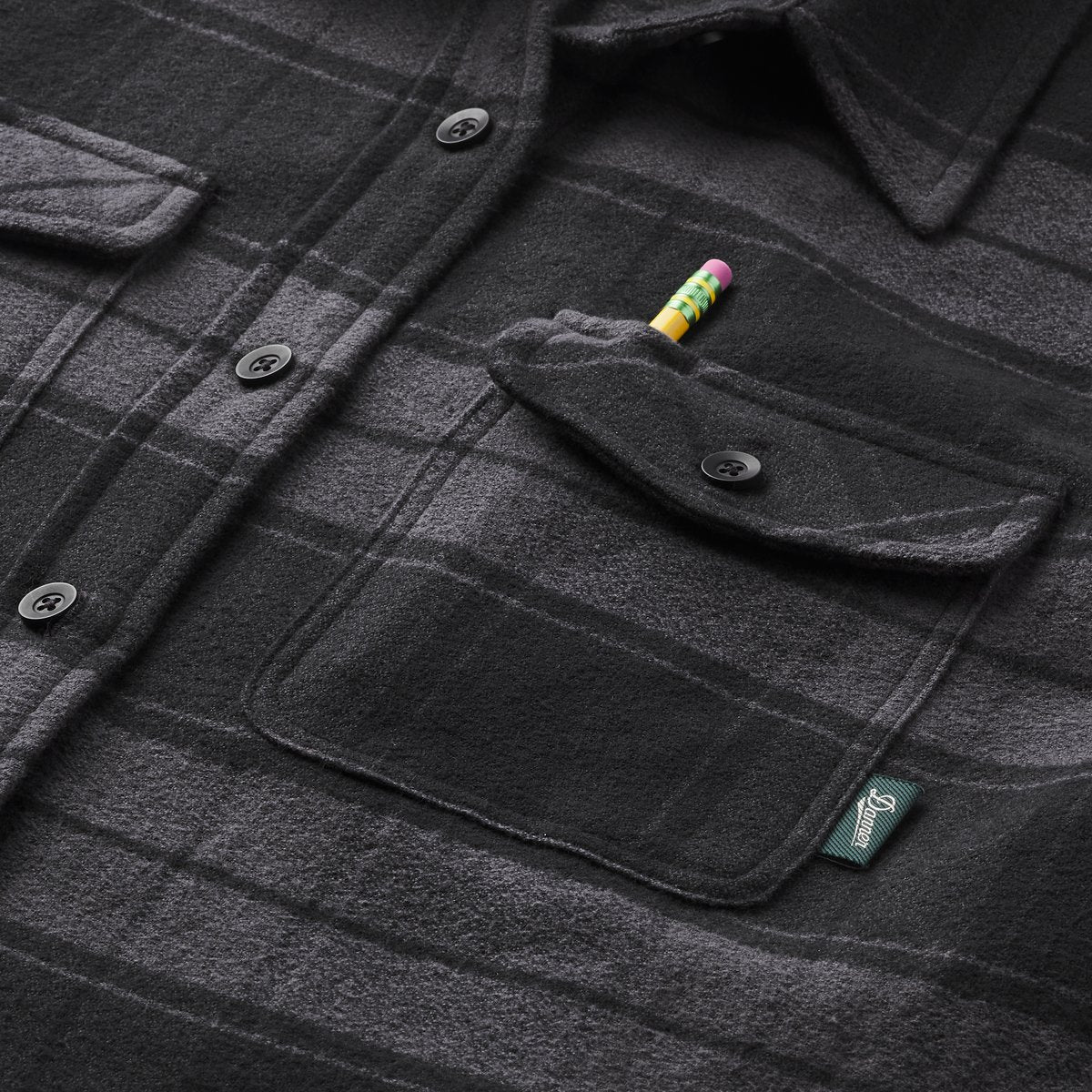 Danner Sauvie Cotton Flannel Shirt  Black Plaid