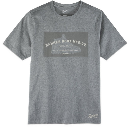 Danner License Plate Tee Heather Gray