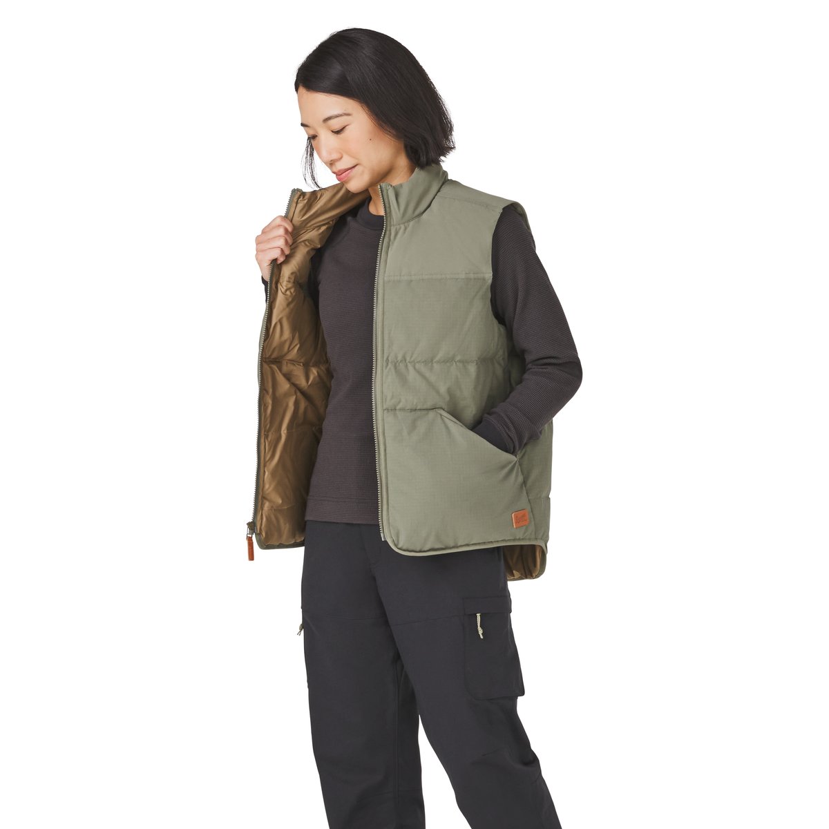 Danner Zigzag Down Vest Dusty Olive