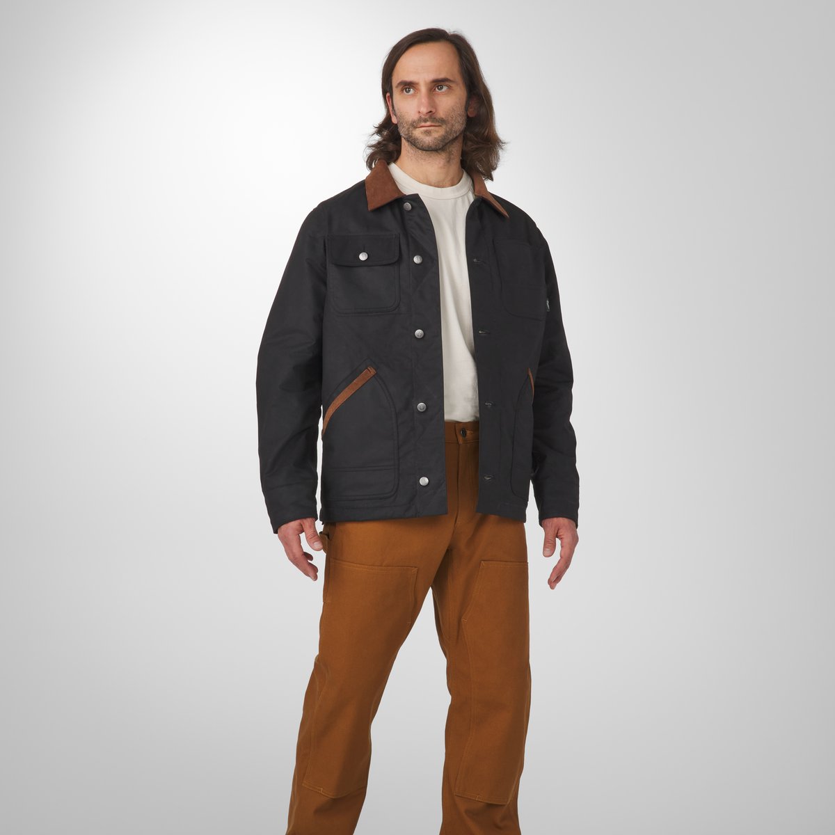 Danner Shipyard Waxed Canvas Jacket  Black/Bison