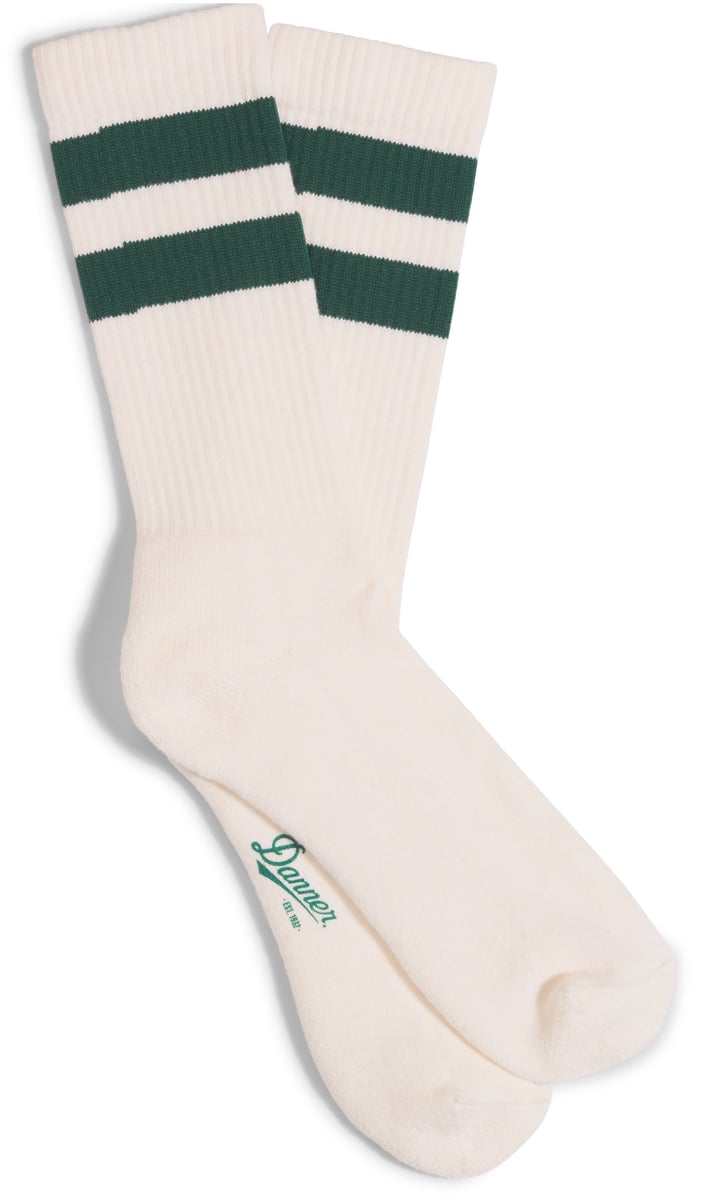 Danner Cotton Socks Midweight Crew - Natural/Green