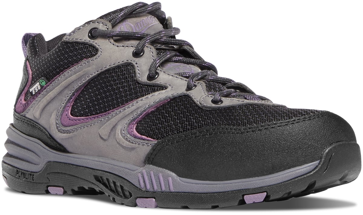 Danner Women's Springfield Low 3" Gray/Purple ESD Composite Toe (NMT)