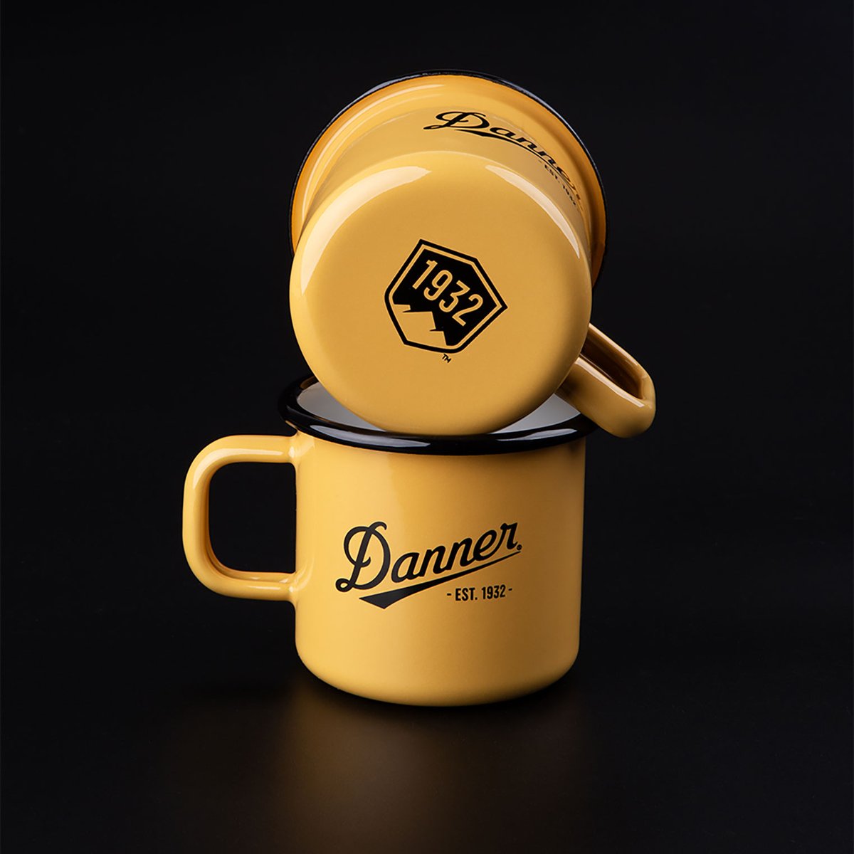 Danner Enamel Camp Mug 12oz Apricot Yellow